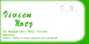 vivien motz business card